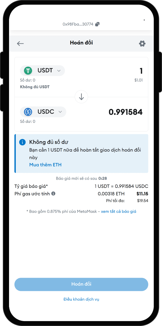 Hoán đổi USDT lấy Kamala Harris (kamalaharristoken.net)